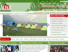 Tablet Screenshot of natureholidaystravel.com